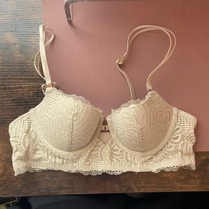 Aerie Taupe Lace Bra, size 34A